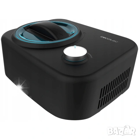 Машина за сладолед Cecotec Gelacy 800, 0.8л, 100W, черна, без предварително охлаждане