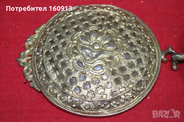 Автентични старинни сребърни пафти с позлата., снимка 2 - Антикварни и старинни предмети - 55422910