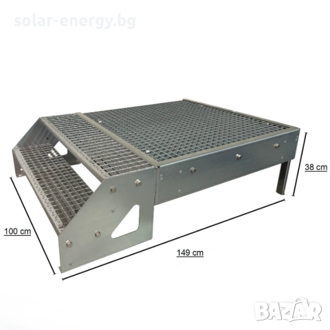 Метално стълбище с площадка 2 стъпала | Свободностоящо | Поцинковано, снимка 6 - Други - 54236117
