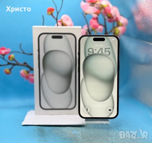 ГАРАНЦИОНЕН!!! Apple iPhone 15, 128GB, 5G, Black  