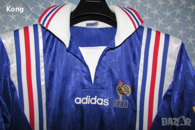 винтидж фланелка FRANCE Euro 1996 Adidas Zidane  футболна тениска Левски Южна Африка Адидас Франция