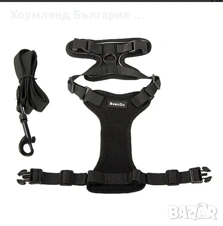 Каишка и повод за малко куче - нагръдник с повод, снимка 2 - За кучета - 54410737