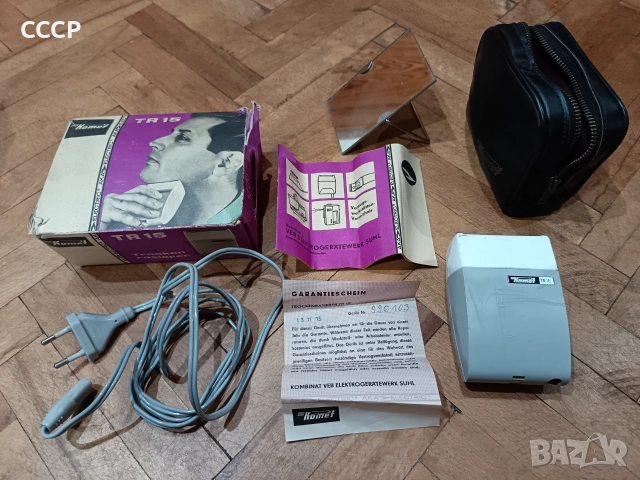  Ретро електрическа самобръсначка Komet TR 15