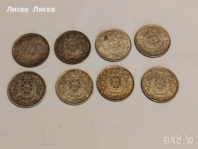 Португалия 50 центавос (1912-1916), снимка 5 - Нумизматика и бонистика - 55640714