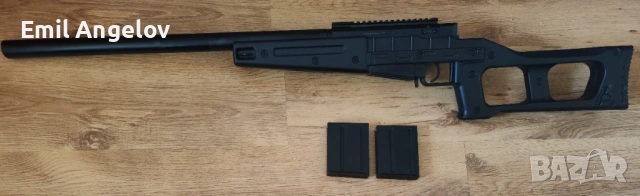Продава се Airsoft реплика снайпер Swiss Arms SAS 08 Spring - Black - Cybergun/Well, снимка 2 - Бойно оръжие - 54500498