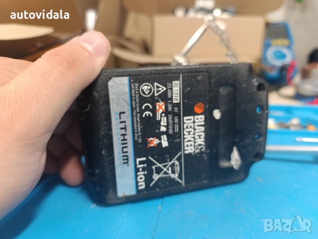 3Ah Рециклирана батерия Black+Decker 18V BL1318 – Увеличен капацитет!, снимка 7 - Други инструменти - 55036071