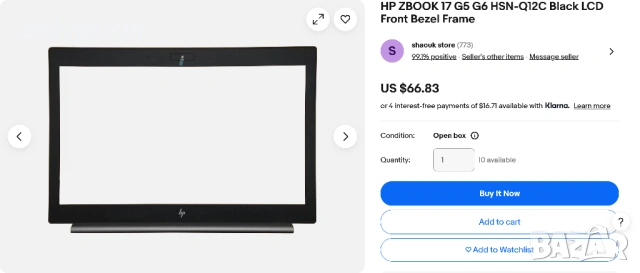  HP Zbook 17 G5, HP Zbook 17 G6 Series Palmrest Touchpad L30661-001 палмрест с тъчпад , снимка 17 - Други - 54028295