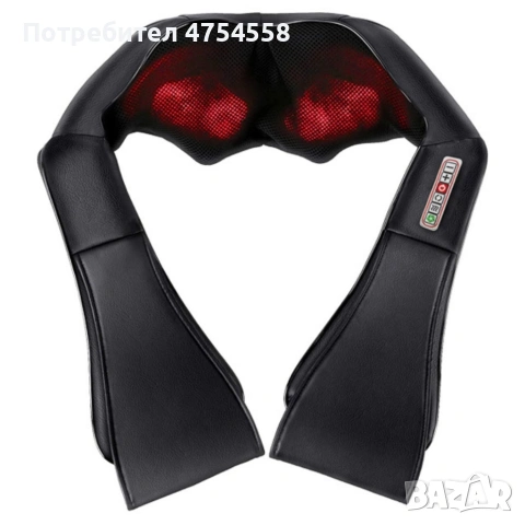 Безжичен 4D шиацу масажор с инфрачервено затопляне, снимка 4 - Масажори - 54119685