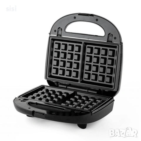Уред за сандвичи и гофрети 2в1 Muhler MH-899D, грил плочa/ белгийска гофрета, снимка 3 - Други стоки за дома - 54220255