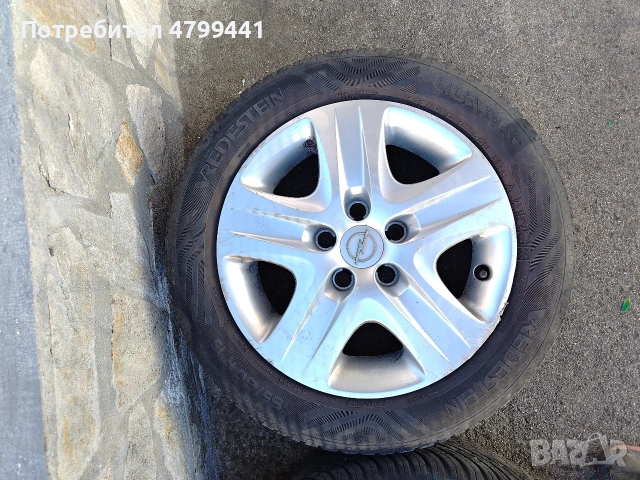 Джанти Opel 5x100 15" с тасове, снимка 5 - Гуми и джанти - 54228769