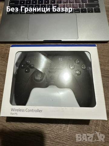 Нов джойстик контролер Черен безжичен геймпад за P5 с удобни бутони и комфортен захват за игра