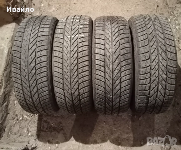 Продавам 4 броя зимни гуми 195.55.16 на 1 сезон дот 2021 Gislavd 