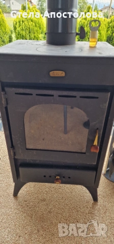 🔥 ПРОДАВАМ ПЕЧКА НА ДЪРВА PRITY K1R – 9 kW + КОМПЛЕКТ КОМИННИ ЕЛЕМЕНТИ 🔥, снимка 4 - Отоплителни печки - 54681826