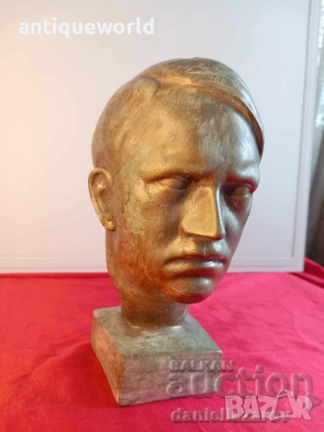 Бюст АДОЛФ ХИТЛЕР Статутка, Фигура, снимка 2 - Антикварни и старинни предмети - 54316044