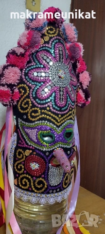 Кукерска маска, гугла юношеска,, ръчна изработка, капашон,Новодел, Сурва, Кукерландия