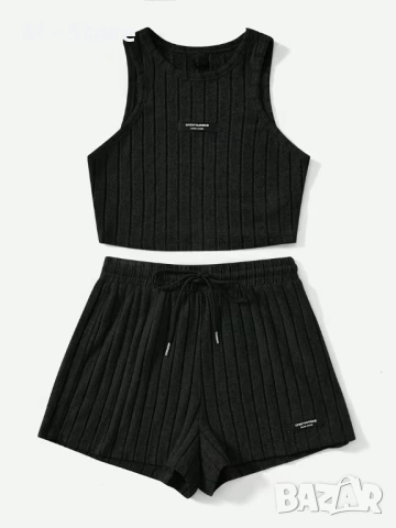 Дамски коплект в черно, снимка 3 - Комплекти - 54235208