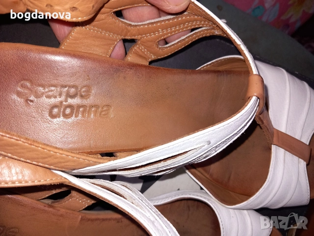 Летни сандали от естествена кожа, номер 40, снимка 5 - Сандали - 53985561