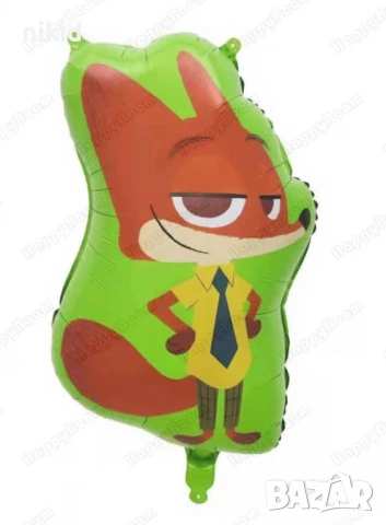 Зоотопия Зоотрополис Zootropolis Zootopia Обикновен латекс латексов фолио фолиев балон хелий, снимка 16 - Други - 36744405