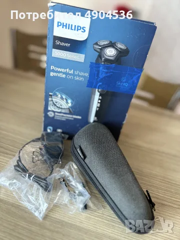 🔥 Philips Series 5000 S5588/30 – SkinIQ, 360° глави, SteelPrecision, снимка 4 - Мъжка козметика - 55645075