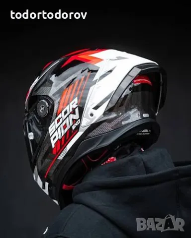 Мото каска SCORPION EXO-Race Kobra FIM 2 2026 М 57-58см.Топ Цена 975.96 лв. / 499 €, снимка 3 - Аксесоари и консумативи - 55329049