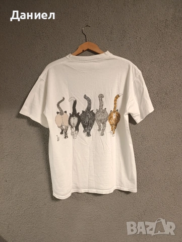 Тениска 90s Mens Cat Butt , снимка 2 - Тениски - 55004137