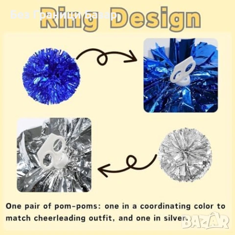 Нов Детски костюм за мажоретка 5 части с помпони и аксесоари 12/14 години момиче, снимка 6 - Други - 54089840