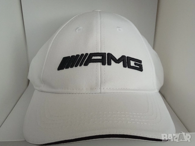 AMG Мъжка шапка с козирка пролетна лятна бяла, снимка 4 - Шапки - 54032199