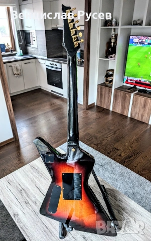 Custom Ibanez Destroyer Style Guitar, 2015, UK, снимка 6 - Китари - 55195016