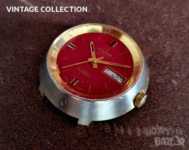 JOSMAR JUBILEE Швейцарски Механичен Часовник SWISS MADE Юбилеен 50г, снимка 2 - Антикварни и старинни предмети - 54385757