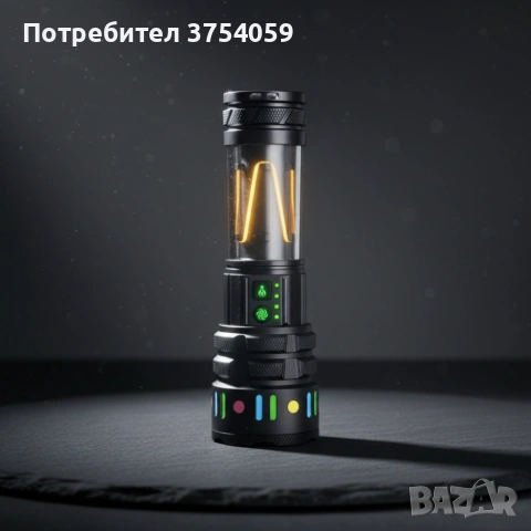 LED мощен фенер YEMAO YM-A5 – 3000 лумена, ZOOM и PowerBank, снимка 2 - Друга електроника - 55183893