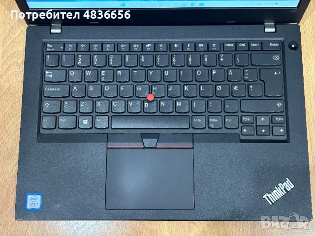 Като нов! Лаптоп Lenovo L480 i3/8GB RAM/256GB SSD, 12м. гаранция!, снимка 2 - Лаптопи за работа - 54780034