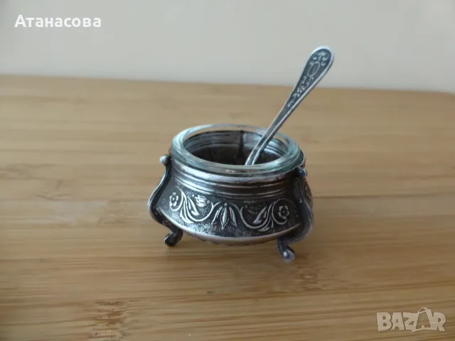 Руско съдче за хайвер мелхиор с лъжичка горчичник горчивник