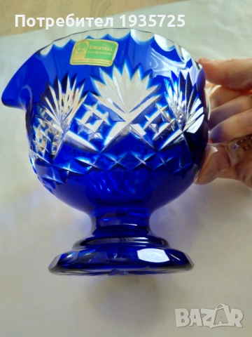 Кристална ваза, снимка 3 - Вази - 54223446