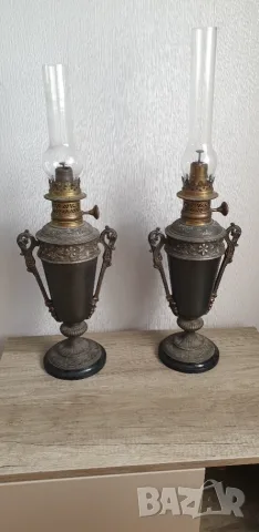 Стари френски газови лампи - 2 броя