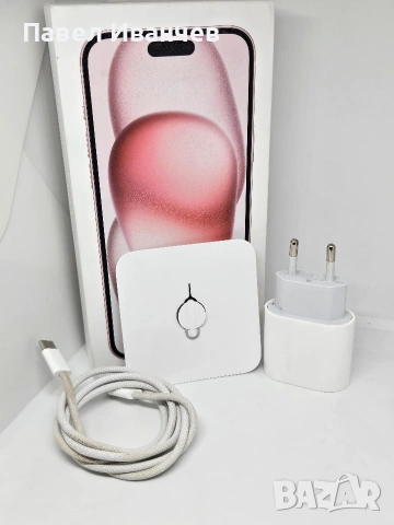 ГАРАНЦИЯ iPhone 15 Plus – 128GB / 6GB RAM в цвят Pink, снимка 13 - Apple iPhone - 54889557