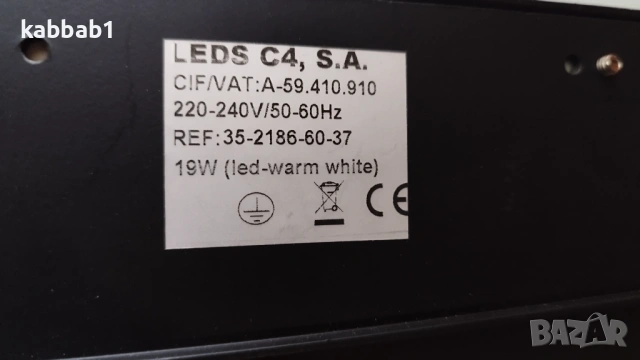 LEDS C4, S.A. лед прожектор - лампа 19W за монтаж на релса , осветително тяло, снимка 3 - Лед осветление - 54820317