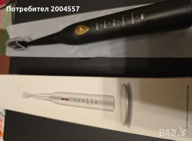 Чисто нова акумулаторна звукова четка за зъби + 3 резервни глави, снимка 2 - Друга електроника - 55336536