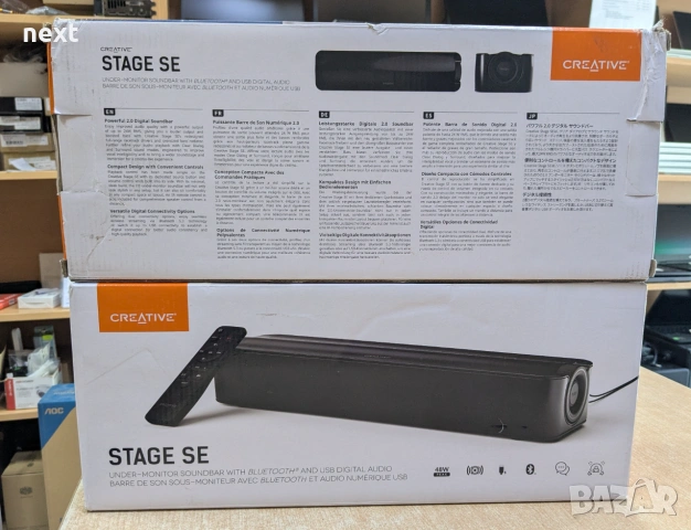 Саундбари Creative Stage Pro SE Sound Blaster GS3 GS3 Bluetooth Разопаковани Продукти с Гаранция, снимка 4 - Аудиосистеми - 54987645