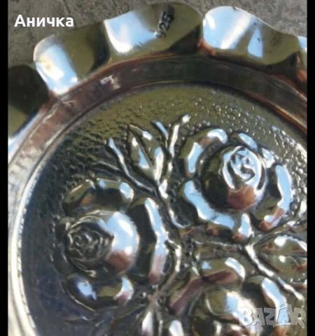Сребърен пепелник, снимка 3 - Антикварни и старинни предмети - 54983223