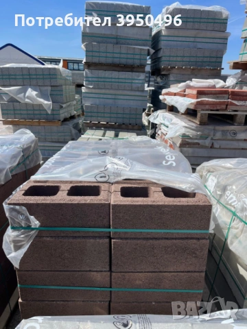 Rainbow - система за ограда Semmelrock, основно блокче 40х20х16см, цвят: кафяв