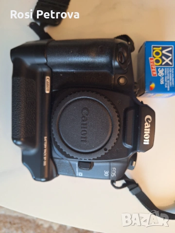 Лентов фотоапарат CANON EOS30, снимка 9 - Фотоапарати - 54333179