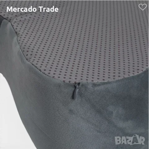 Анатомична възглавница за седалка Mercado Trade, Мемори пяна, Сива, снимка 3 - Възглавници - 55383334