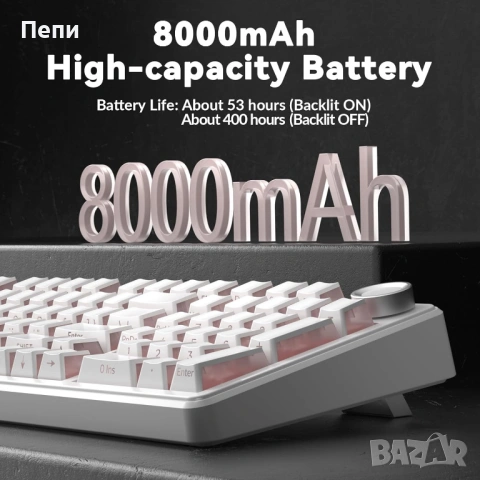 AULA F99 Pro Knob Mechanical Keyboard – една от най-търсената механична клавиатура, снимка 2 - Клавиатури и мишки - 54488690
