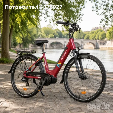 Електрически велосипед 26″ с батерия 522Wh, мотор 250W и пробег до 100 км – алуминиева рамка, 7 скор
