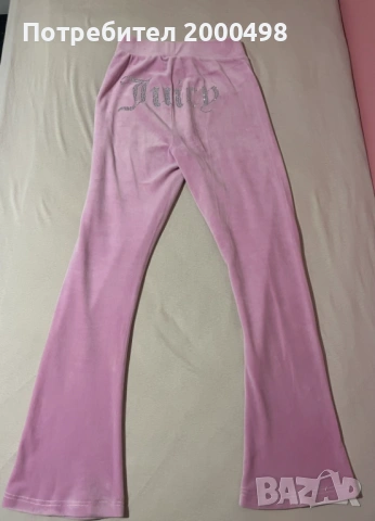 y2k Juicy couture розов велурен панталон, снимка 4 - Панталони - 54751913