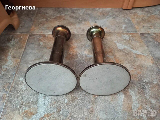 Два посребрени свещника , снимка 4 - Декорация за дома - 54824044