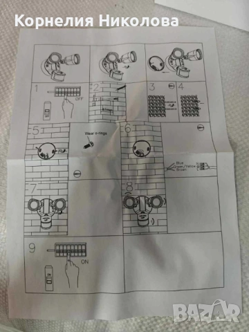 LED външна лампа със сензор за движение, 16W 1900LM 5000K дневна светлина, снимка 7 - Лед осветление - 54201470