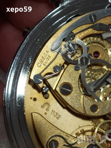 Джобен часовник Омега хронограф-Omega Split Second Chronograph Rattrapante, 5 500 лв, снимка 12 - Мъжки - 52217920
