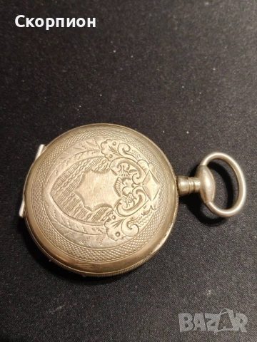 Швейцарски джобен часовник с посребрени капаци 1905г. - 10 РУБИНА , снимка 15 - Джобни - 50777361