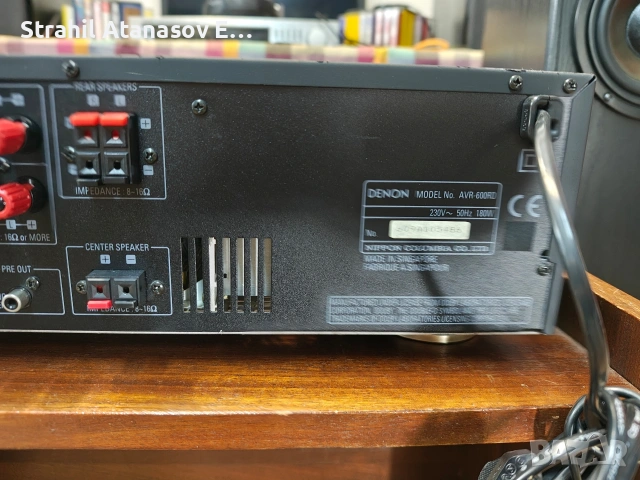 Denon AVR-600RD Стерео Ресивър, снимка 12 - Ресийвъри, усилватели, смесителни пултове - 54965124